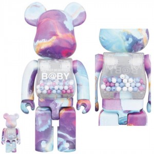 BE@RBRICK ✖️ MY FIRST BE@RBRICK B@BY MARBLE Ver. 400% + 100％