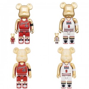 BE@RBRICK ✖️ Michael Jordan 1985 ROOKIE JERSEY & Michael Jordan 1992 TEAM USA 400% + 100％