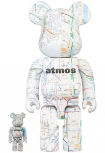 BE@RBRICK ✖️ atmos SUBWAY 400% + 100％