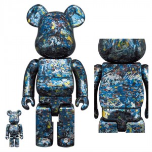 BE@RBRICK ✖️ MY FIRST BE@RBRICK B@BY Jackson Pollock Studio Ver. 400% + 100％